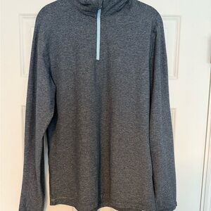 Men’s Lululemon Blue Heather Quarter-Zip Pullover, EUC